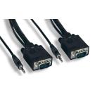 35FT SVGA with Audio Cable UL2919 HD15 Male to Male