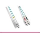 10Gb Duplex Multimode 50 125 OM4 Fiber Optic Patch Cable LC-SC Aqua 1M
