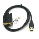 USB-A to DB9-Male Serial Port Adapter FTDI Chipset 3FT