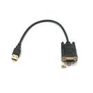 USB-A to DB9-Male Serial Port Adapter Prolific GT Chipset 1FT